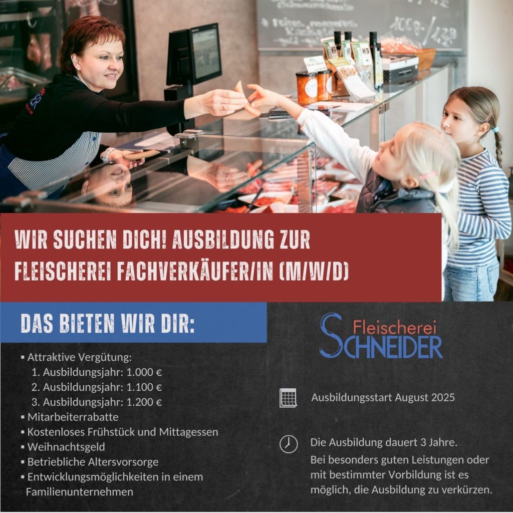 Ausbildung Fleischerei Fachverkäufer Web
